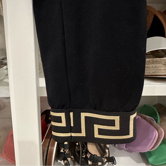Versace black pants joggers S/1 - Picture 4 of 9